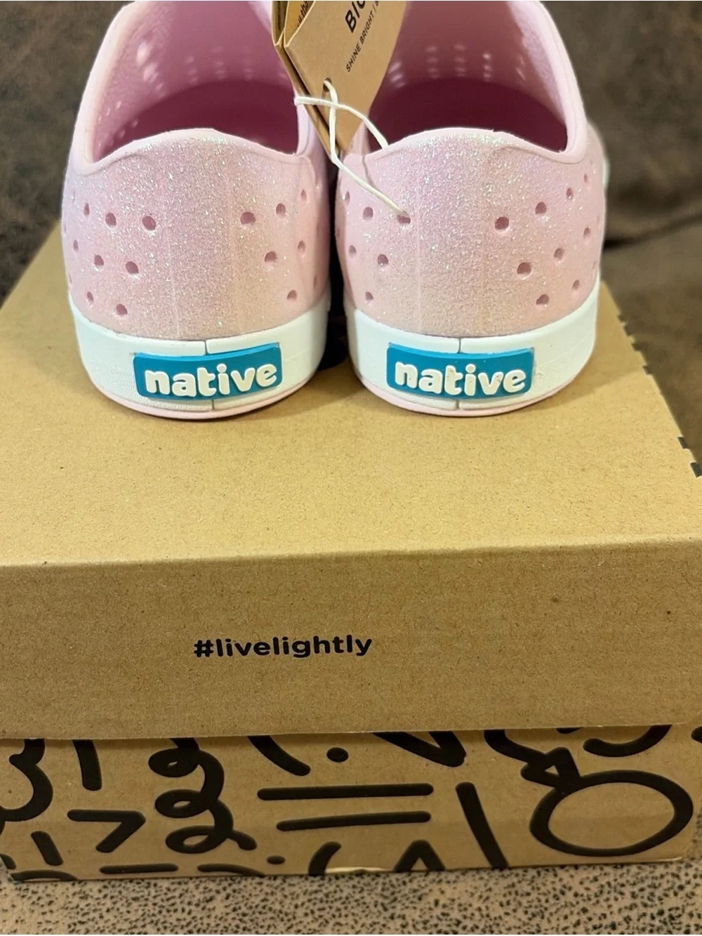 Native Shoes Unisex-Child Jefferson Bio-Bling Sneakers Size C10